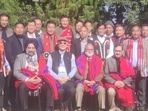 MHA committee members with representatives of ENPO tribes in Tuensang. MHA committee members with representatives of ENPO tribes in Tuensang.