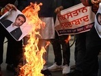 Protest were held across India on Saturday against Pakistan foreign minister Bilawal Bhutto's comment on Prime Minister Narendra Modi. (AFP) Protest were held across India on Saturday against Pakistan foreign minister Bilawal Bhutto's comment on Prime Minister Narendra Modi. (AFP)