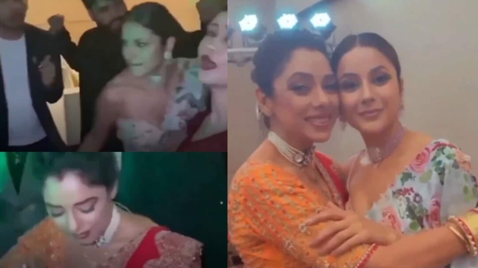Rupali Ganguly and Shehnaaz Gill take to the dance floor at a wedding. Watch