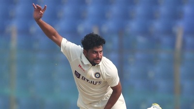 India's Kuldeep Yadav in action during the 1st Test match between Bangladesh and India (ANI) India's Kuldeep Yadav in action during the 1st Test match between Bangladesh and India (ANI)