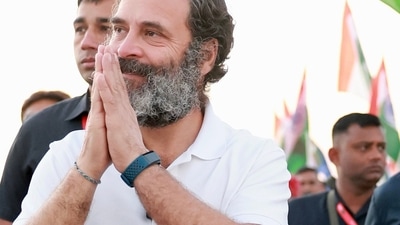 Dausa, Dec 17 (ANI): Congress leader Rahul Gandhi greets the supporters during the party's Bharat Jodo Yatra, in Dausa on Friday. (AICC) Dausa, Dec 17 (ANI): Congress leader Rahul Gandhi greets the supporters during the party's Bharat Jodo Yatra, in Dausa on Friday. (AICC)