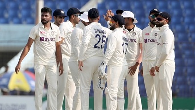 Team India players in action (ANI) Team India players in action (ANI)