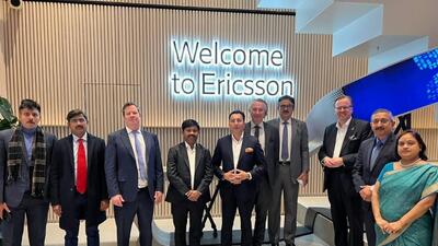 An Uttar Pradesh government delegation led by industrial development minister Nand Gopal Gupta ‘Nandi’ and public works minister Jitin Prasada in Sweden. (SOURCED IMAGE) An Uttar Pradesh government delegation led by industrial development minister Nand Gopal Gupta ‘Nandi’ and public works minister Jitin Prasada in Sweden. (SOURCED IMAGE)