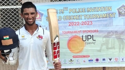 Angkrish Raghuvanshi scored an unbeaten 161 as Parsee Gymkhana beat Victory CC by nine wickets to enter the Police Shield final. (HT Photo)