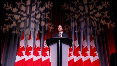 Canada's Prime Minister Justin Trudeau speaks at the Liberal national caucus holiday party in Ottawa, Ontario, Canada. (REUTERS) Canada's Prime Minister Justin Trudeau speaks at the Liberal national caucus holiday party in Ottawa, Ontario, Canada. (REUTERS)