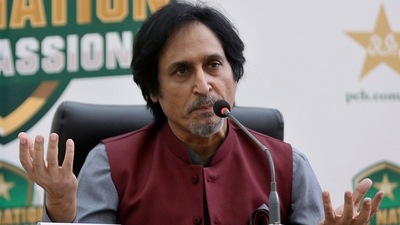 Pakistan cricket board chairman Ramiz Raja (AP/File)