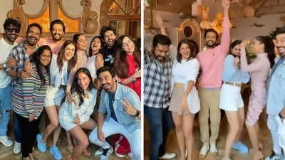 Arpita Khan, Jennifer Winget, Genelia Deshmukh, Shabir Ahluwalia, Ashish Chowdhary attend Riteish Deshmukh's 44th birthday. Arpita Khan, Jennifer Winget, Genelia Deshmukh, Shabir Ahluwalia, Ashish Chowdhary attend Riteish Deshmukh's 44th birthday.