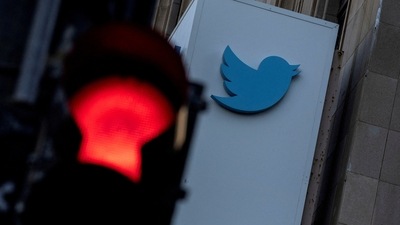 A view of the Twitter logo at its corporate headquarters in San Francisco, California, U.S. (REUTERS)
