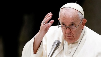 Francis was asked if he believed an official norm should be established for cases when health problems or an accident impeded a pope. (REUTERS)