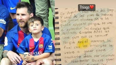 Lionel Messi with his son (getty images) Lionel Messi with his son (getty images)