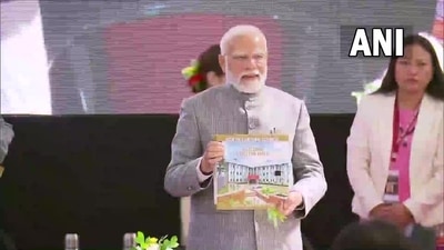 Prime Minister Narendra Modi attends the golden jubilee celebrations of the North Eastern Council in Shillong, Meghalaya. &nbsp;&nbsp; (ANI)