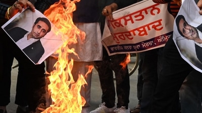 Protest were held across India on Saturday against Pakistan foreign minister Bilawal Bhutto's comment on Prime Minister Narendra Modi. (AFP) Protest were held across India on Saturday against Pakistan foreign minister Bilawal Bhutto's comment on Prime Minister Narendra Modi. (AFP)