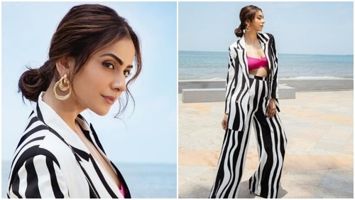 Rakul Preet Singh is the fashion icon. The actor looks stunning in a pantsuit and a bralette. (Instagram/@rakulpreet)