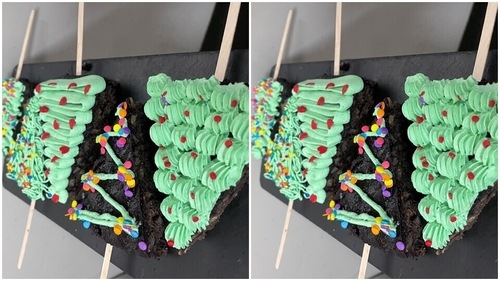 X'mas brownie trees