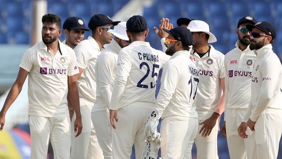 Team India players during the 1st Test(ANI)