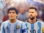 Messi signs off from his World Cup career with the aspiring 'Maradona moment'.(Twitter) Messi signs off from his World Cup career with the aspiring 'Maradona moment'.(Twitter)