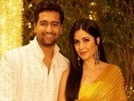 Actor Vicky Kaushal with wife, actor Katrina Kaif, at an event. Actor Vicky Kaushal with wife, actor Katrina Kaif, at an event.