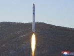 View of what appears to be a test related to the development of a reconnaissance satellite in this undated photo released on Monday by North Korea's Korean Central News Agency (KCNA).(via REUTERS)