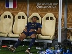 France's Kylian Mbappe sits on the bench at the end of the World Cup final (AP) France's Kylian Mbappe sits on the bench at the end of the World Cup final (AP)