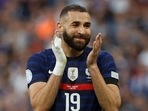 Karim Benzema, right, reacts during the UEFA Nations League match between France and Denmark (AP) Karim Benzema, right, reacts during the UEFA Nations League match between France and Denmark (AP)