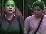 A still from the promo of Bigg Boss 16 featuring Tina Datta and Archana Gautam. A still from the promo of Bigg Boss 16 featuring Tina Datta and Archana Gautam.