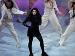 Nora Fatehi performs at the Qatar 2022 World Cup at Lusail Stadium in Doha. (AFP) Nora Fatehi performs at the Qatar 2022 World Cup at Lusail Stadium in Doha. (AFP)