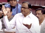 Congress MP P. Chidambaram speaks in the Rajya Sabha during the Winter Session of the Parliament, in New Delhi on Monday.(ANI Photo/Sansad TV) Congress MP P. Chidambaram speaks in the Rajya Sabha during the Winter Session of the Parliament, in New Delhi on Monday.(ANI Photo/Sansad TV)