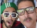 Ranveer Singh features in a video posted by Ravi Shastri. Ranveer Singh features in a video posted by Ravi Shastri.