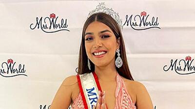 32-year-old Sargam Koushal scripted history when she won the ‘Mrs World 2022’ title after 21 years while representing India in the beauty pageant. (Sargam Koushal/Instagram)