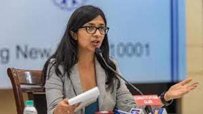 Delhi Commission for Women chief Swati Maliwal said that the commission has issued a notice to the Delhi Police, and demanded registration of a case in the matter. (HT Photo) Delhi Commission for Women chief Swati Maliwal said that the commission has issued a notice to the Delhi Police, and demanded registration of a case in the matter. (HT Photo)