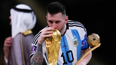 FIFA World Cup 2022 Final: Anand Mahindra shared in a Twitter post about why he whispered 'Chak De’ while watching the WC final with his French and Mexican sons-in-law. (AP)