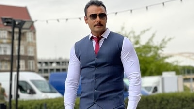 On camera, slipper hurled at Kannada actor Darshan amid anger over sexist remark On camera, slipper hurled at Kannada actor Darshan amid anger over sexist remark