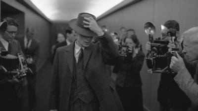 This image released by Universal Pictures shows Cillian Murphy as J. Robert Oppenheimer in a scene from the film "Oppenheimer," written and directed by Christopher Nolan. (Universal Pictures via AP) (AP) This image released by Universal Pictures shows Cillian Murphy as J. Robert Oppenheimer in a scene from the film "Oppenheimer," written and directed by Christopher Nolan. (Universal Pictures via AP) (AP)