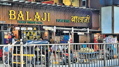 Mumbai, India - December 19, 2022: A roadside view of Balaji Restaurant, at Gharkopar (East), in Mumbai, India, on Monday, December 19, 2022. (Praful Gangurde/HT Photo) (Hindustan Times) Mumbai, India - December 19, 2022: A roadside view of Balaji Restaurant, at Gharkopar (East), in Mumbai, India, on Monday, December 19, 2022. (Praful Gangurde/HT Photo) (Hindustan Times)