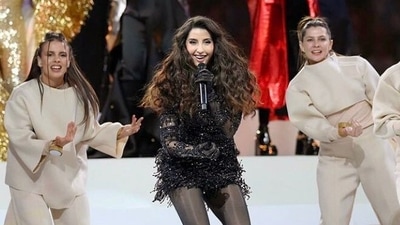 Nora Fatehi took over at the Lusail Stadium with her breathtaking performance during Sunday’s final match at the closing ceremony of the FIFA World Cup, performing the world cup anthem Light The Sky. Nora Fatehi took over at the Lusail Stadium with her breathtaking performance during Sunday’s final match at the closing ceremony of the FIFA World Cup, performing the world cup anthem Light The Sky.