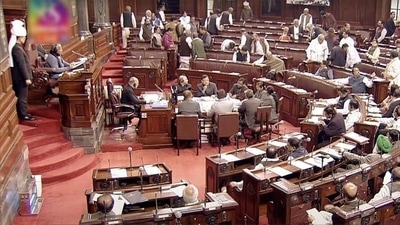 Opposition MPs stage a walkout from Rajya Sabha over India-China border clash during the Winter Session of Parliament, in New Delhi. (ANI)