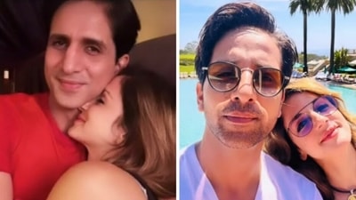 Sussanne Khan with her boyfriend Arslan Goni.