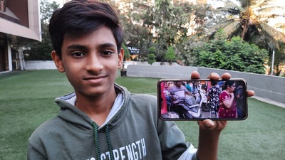 Thane, India - December 17, 2022: Atharva Jayesh Wagal, a class 8 student has come up with a short film to promote the message of plastic-free Thane urging people to avoid the use of plastic and adopt eco-friendly materials to save the city from plastic pollution, in Thane, Mumbai, India, on Saturday, December 17, 2022. (Praful Gangurde/HT Photo) (HT PHOTO) Thane, India - December 17, 2022: Atharva Jayesh Wagal, a class 8 student has come up with a short film to promote the message of plastic-free Thane urging people to avoid the use of plastic and adopt eco-friendly materials to save the city from plastic pollution, in Thane, Mumbai, India, on Saturday, December 17, 2022. (Praful Gangurde/HT Photo) (HT PHOTO)
