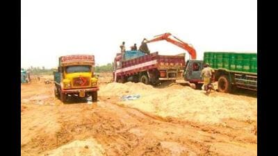 The building material sale centre has come up in Eco City-2 in New Chandigarh area, where sand and gravel will be sold at a rate of  ₹28 per cubic feet. (File photo)