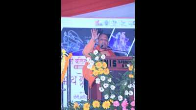 Uttar Pradesh chief minister Yogi Adityanath speaking at Kakori Balidan Diwas event in Gorakhpur on Monday. (HT photo) Uttar Pradesh chief minister Yogi Adityanath speaking at Kakori Balidan Diwas event in Gorakhpur on Monday. (HT photo)