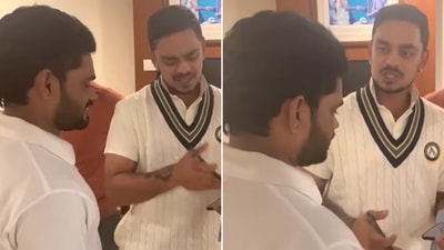 Ishan Kishan did not see that coming (Screengrab) Ishan Kishan did not see that coming (Screengrab)