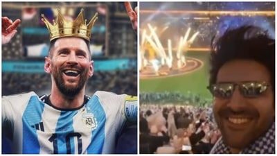 Kartik Aaryan watched the FIFA World Cup live in Qatar. Kartik Aaryan watched the FIFA World Cup live in Qatar.