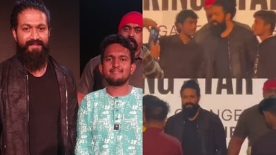 Yash meets his fans in Bangalore. Yash meets his fans in Bangalore.