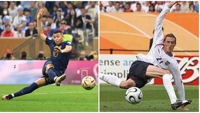 Peter Crouch pulls a cheeky joke on Kylian's World Cup stunner (Twitter) Peter Crouch pulls a cheeky joke on Kylian's World Cup stunner (Twitter)