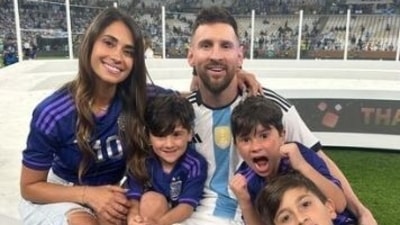Lionel Messi's wife Antonella Roccuzzo has penned an emotional note following Argentina's title triumph (Antonella Roccuzzo Instagram )