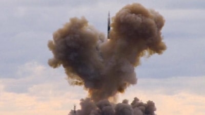 Avangard warhead can travel at a hypersonic speed of about 32,000 kmph. (File) (AP) Avangard warhead can travel at a hypersonic speed of about 32,000 kmph. (File) (AP)