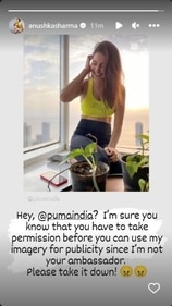 Anushka re-shared the post on her Instagram Stories, a few hours later.