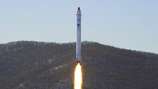 View of what appears to be a test related to the development of a reconnaissance satellite in this undated photo released on Monday by North Korea's Korean Central News Agency (KCNA).(via REUTERS)