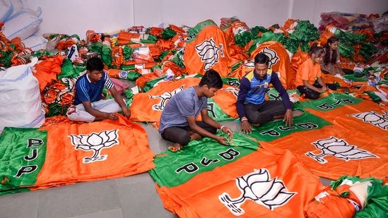The BJP was in power in Madhya Pradesh continuously between 2003 and 2018. In 2018, it lost the election, winning 109 of the 230 seats, while the Congress won 114 to form the government. (PTI) The BJP was in power in Madhya Pradesh continuously between 2003 and 2018. In 2018, it lost the election, winning 109 of the 230 seats, while the Congress won 114 to form the government. (PTI)