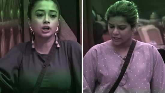 A still from the promo of Bigg Boss 16 featuring Tina Datta and Archana Gautam.